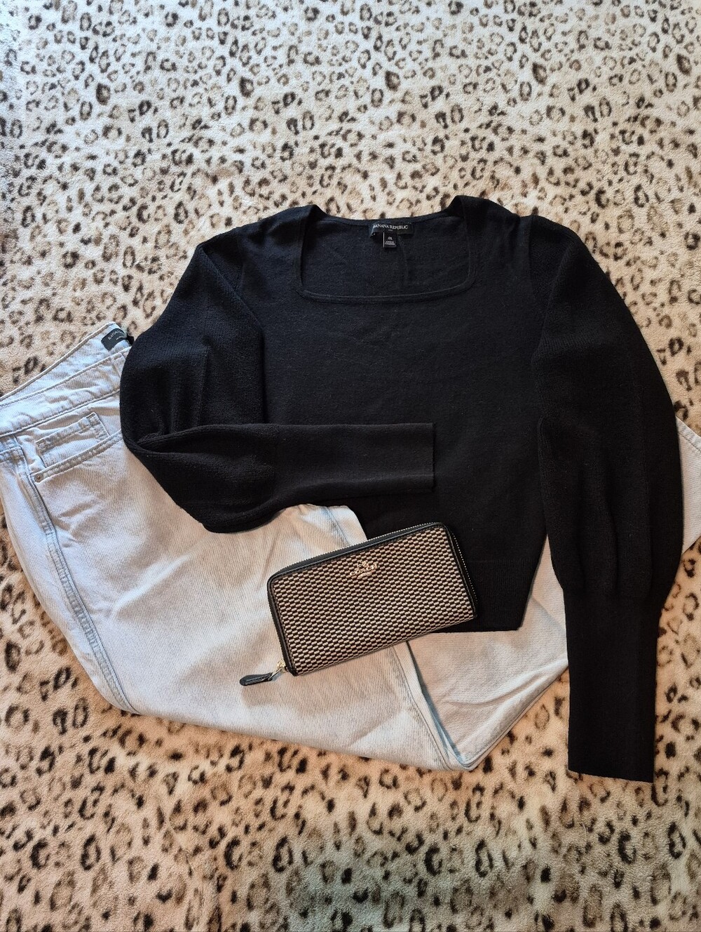 Banana Republic Black Knit Top